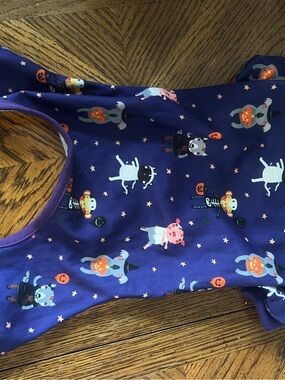 Jessica Simpson Purple Halloween Pet Outfit with Animal Costume Print
